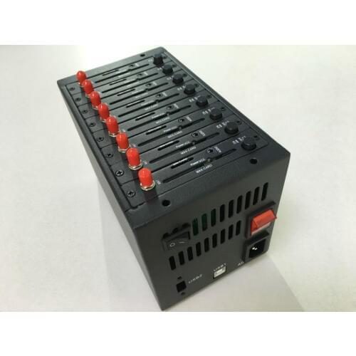 Bulk sms 8 port gsm modem wavecom 8 sim card gsm modem pool
