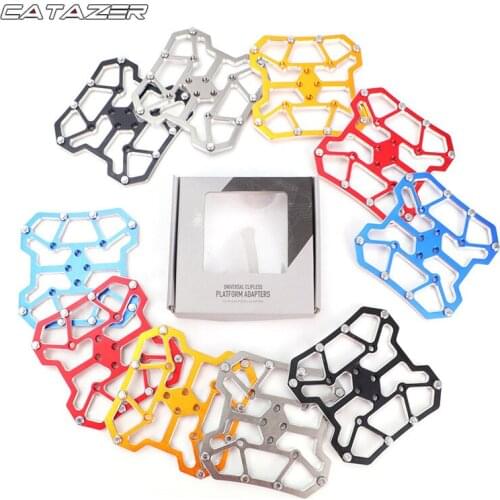 Universal Clipless to Platform Adapters Cleats Pedal for SPD Shimano Speedplay Bike Cycle Bicycle Pedal Platform Adapter