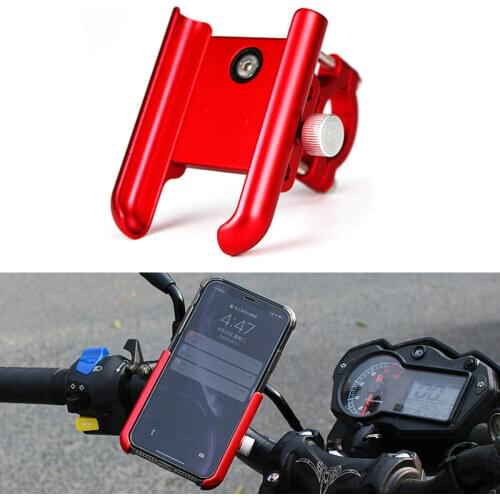 Universal Mobile Phone Holder Bracket Support Stand Adjustable Motorcycle Bike Handlebar Mount
