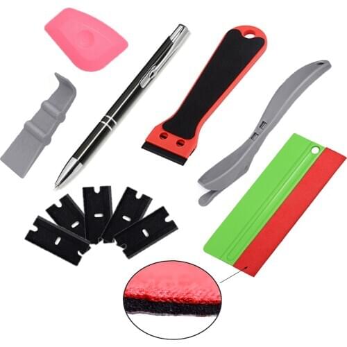 EHDIS Vehicle Vinyl Wrap Tools Squeegee Window Tint Film Installing Scraper Wallpaper Decal Cutter Pen Auto Styling Accessories