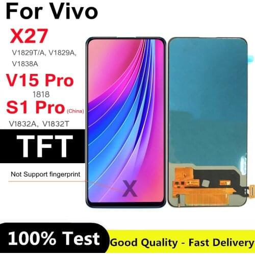 6.39" TFT For Vivo X27 V1838T V1838A / V15 Pro for Vivo S1 Pro V1832A V1832T LCD Display Screen Touch Panel Digitizer Assembly