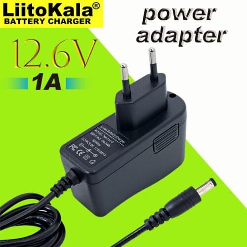 1-10PCS Liitokala 12,6 V 1A lithium battery charger 3S 12V battery 100-240V charger DC head is 5,5*2,1mm