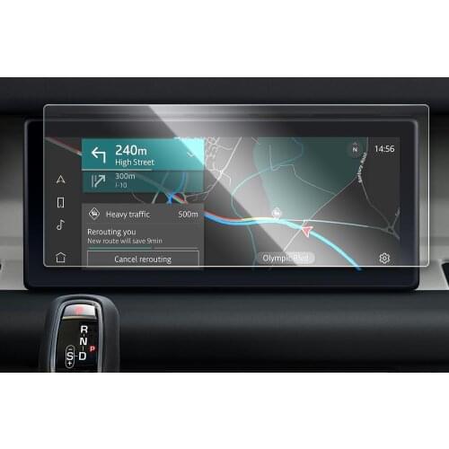 RUIYA For Defender 90 110 10 Inch Car Navigation Touch Center Screen Protector Auto Interior Accessories Tempered Glass Film