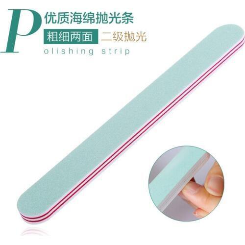 2019 Top Fashion Real For Buffer Nail File Nail Polishing Bar Red Heart Sponge Double-sided Bright Tool Customization