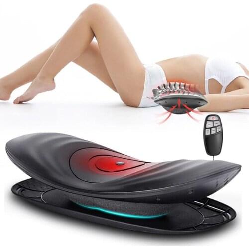 26 Degree Lumbar Correction Massager Curved Lumbar Heating Compress Kneading Vibration Massager Traction Stretching Spectrum