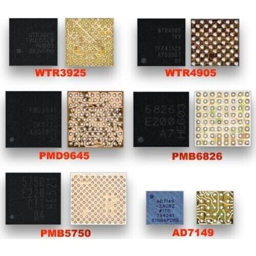 5pcs/lot BBPMU_RF PMU PMD9645 BASEBAND IC PMB6826 6826 PMB5750 5750 WTR4905 WTR3925 U10 AD7149 ingerprint IC