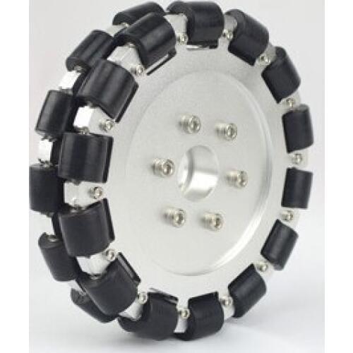 6 Inch 152mm Double Aluminum Wheel Bearing 14083 Wheel Omnidirectional Robot Contest Universal Wheel Wheel Wheat