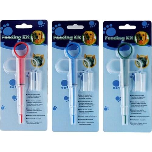 Dog Accessories Pet Cat Puppy Rabbit Pills Dispenser Feeding Kit Given Medicine Control Rod Home Universal Pet Tube Pet Feeder