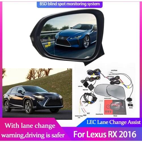 Car BSA BSM BSD for Lexus RX 2016 Blind Spot Radar Detection System Driving Safety Radar Sensor Mirror LED Light Warning