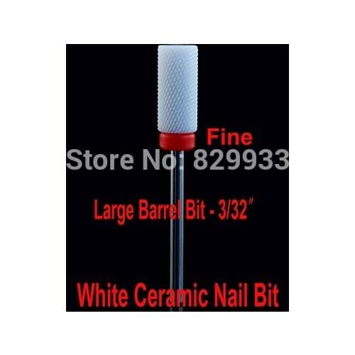 White Ceramic Nail Bits Professional Nail Art File Tool Electric Manicure Pedicure Drill Nail Art Salon Ceramic Cutter Burr Bit