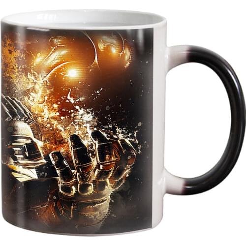 Free shipping movie Heat Reveal Mug Ceramic Color Changing Coffee Mug Magic Tea Cup Mugs birthday gift