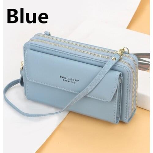 Brand Women Long Wallet PU Leather Money Clutch Handbags Big Zipper Purses For Cash Card Holders 2021 Shoulder Bags