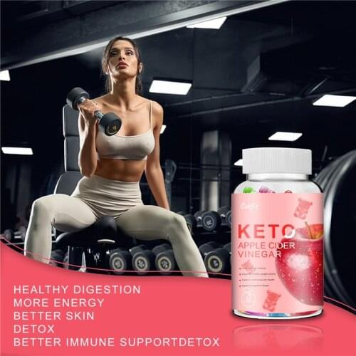 CatFit 21Day Rapid Ketogenic Menergy Gummies Apple vinegar Fudge Slimming food Sugar&Oil blocking Weight Loss assistant