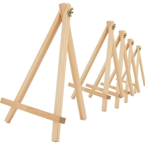 Mini Wood Display Easel Canvas Stand Small Pictures Wooden Easel Stand for Painting Natural Wooden Tripod Holder Stand