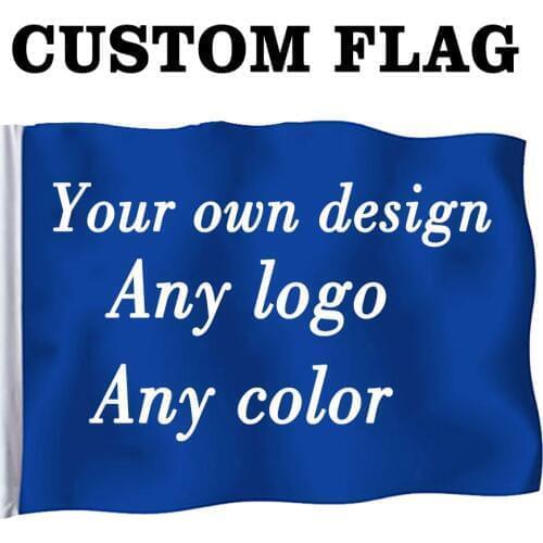 Custom 3x5 ft Flags And Banners Graphic Advertising Logo Sports Indoor Outdoor Club Sublimation Digital Printing Wholesale