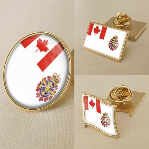 Coat of Arms of Canadian Forces Flag National Emblem Brooch Badges Lapel Pins