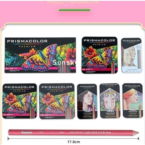 12/24/36/48/72/150 Prismacolor Premier color Pencil Premium Soft Core Oily Pencils,Artist learner School Supplies Made in mexico