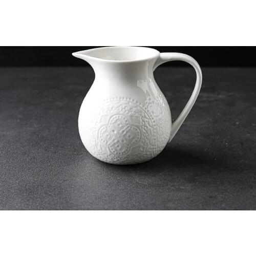 Nordic Ceramic Milk Jugs Funny Modern Aesthetic Milk Pitcher Latte Art Milk Jugs Espresso Cups Jarras De Leche Cups BC50NG