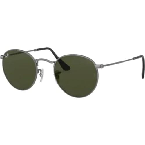 Rayban Round 3447 029 50 Sunglasses Gunmetal Frame G-15 Green Lenses High Quality Vision Man Woman SunGlasses 2021