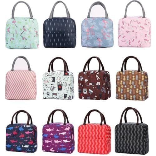 Lunch Bag Food Bag Childrens Thermal Lunchbox School Child Insulated Canvas Box Kids Thick Aluminum Foil Insulation Lunch Bag