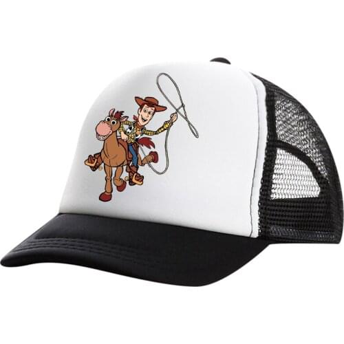 Fashion Toy Story womens mens baseball caps womens mens leisure sports sun hats elastic caps