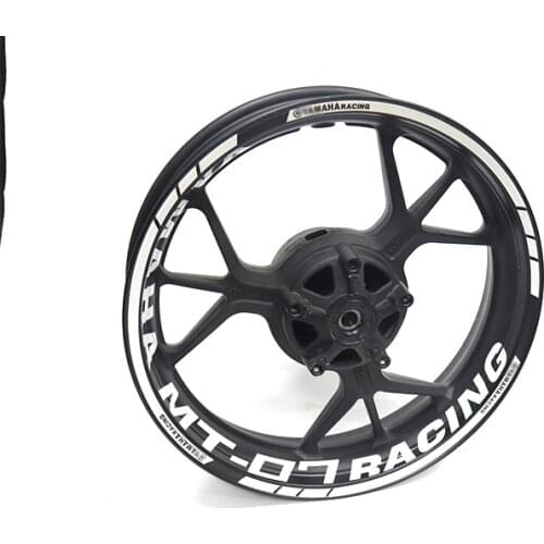 New high quality Motorcycle Wheel Sticker stripe Reflective Rim For Yamaha MT-07 MT07