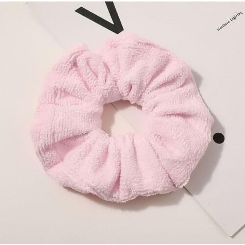Super Big 6.4 inch Hair Scrunchies For Women Wet Hair Large Fleece Hair Holder Water Absorbent Hair Ties Large Size Accessories