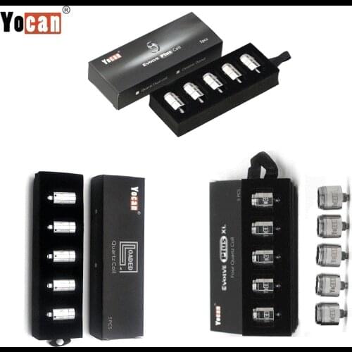 Original Evolve Plus QDC Coils XL Four Quartz Coil Loaded Quad Dual Coil Replacement Accessory