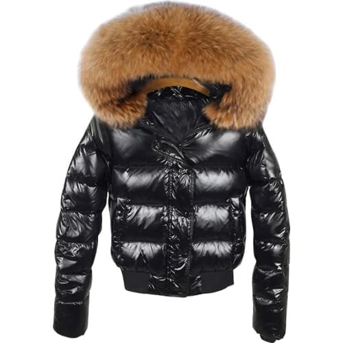 PKSAQ Women's Parkas With Natural Fur