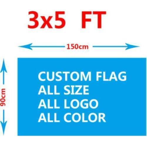 Custom any sport logo or brand logo music flag any color top design custom skull 3x5ft flag banner