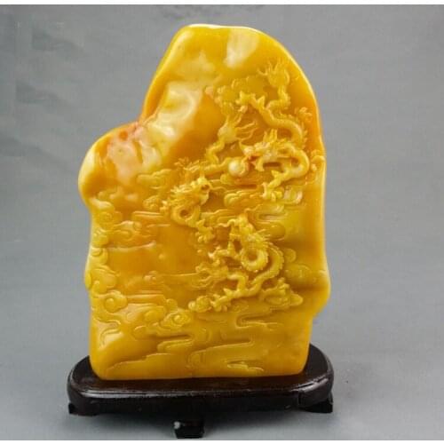 24CM LARGE # 2020 OFFICE HOME SHOP HALL EFFICACIOUS FENG SHUI TALISMAN MASCOT 9 DRAGONS JADE CARVING SCULPTURE LUCKY STATUE