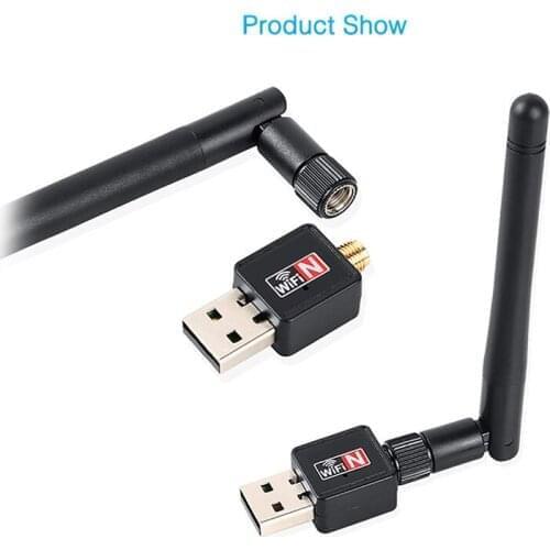 Mini USB Wifi Adapter 150Mbps 2dB Antenna PC USB Wi-fi Receiver Wireless Network Card 802.11b/n/g High Speed USB Lan Ethernet
