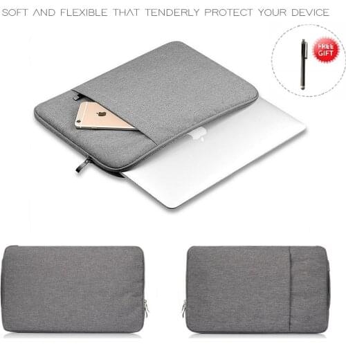 Waterproof Laptop Bag 15 Inch Case For MacBook Air Pro 2020 2019 Mac Book Computer Fabric Sleeve Cover Accessories+ Free stylus
