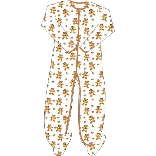 Baby Bear toy printed bodysuit with foot /adult onesie/adult baby romper clothes/printed adult bodysuit abdll/ddlg diaper lover