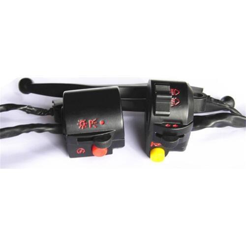 1 Pair Motorcycle Horn Switch Electrical Parts Scooter Turn Signal Control Button Universal Handle Switch Motorbike Accessories