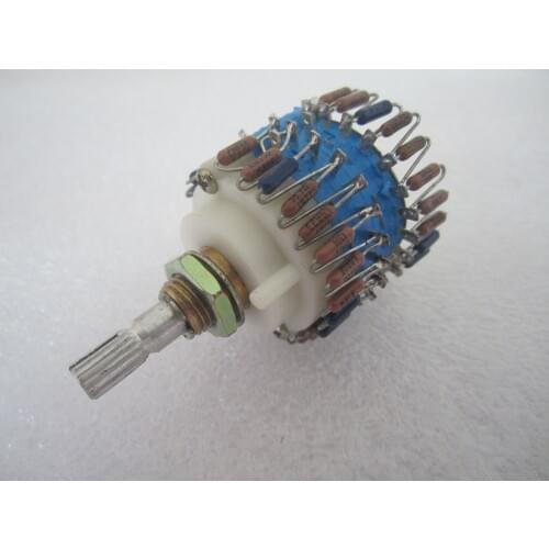 1PCS Assembled Dale 23 Step Attenuator 2-Chl Volume potentiometer 50k