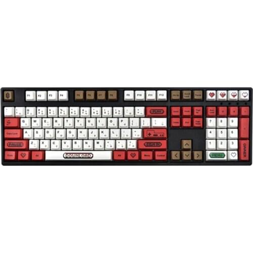 108 Keys/set Cherry Profile Keycap PBT Dye Sublimation Key For Mechanical Keyboard GK61 64 84 96 FC / NES Theme