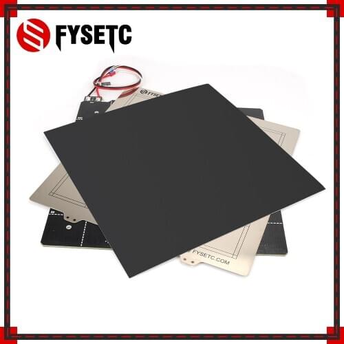 3D Printer Magnetic Heated Bed 24V Wiring Thermistor Kit With Steel Sheet 300*300mm For CR-10 CR10 BLV MGN CUBE