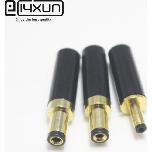 5/10/20Pcs Gold Plated Copper DC Power Plug 5.5x2.5 / 5.5x2.1 / 3.5x1.35 mm DC Male Jack with Wire Clamp Connector for Welding
