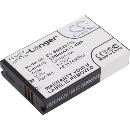 CameronSino for SAMSUNG E2370 Solid GT-E2370 Xcover E2370 AB113450BU battery