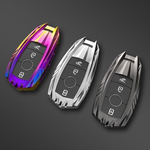 Mecha Car Key Cover Case Shell Bag Protective soft For Mercedes Benz 2017 E Class W213 2018 S class Accessories Car styling