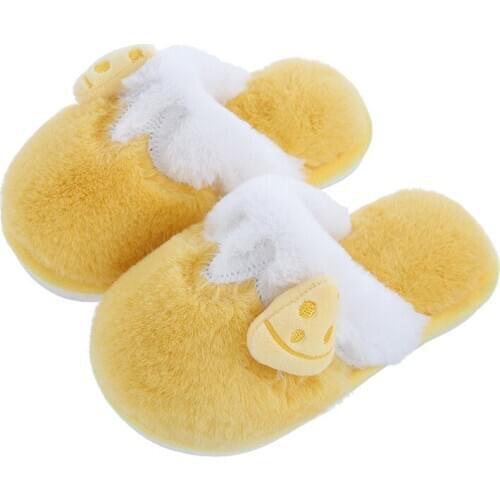 Children Winter Slippers Warm Autumn Solid Cute Pretty Inddor At Home Toddler Shoes for Girls and Boy Fashion Anti-Slippery 2020