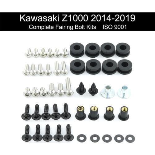 Fit For Kawasaki Z1000 2014-2016 2017 2018 2019 Complete Full Fairing Bolts Kit Bodywork Screws Covering Bolt Stainless Steel