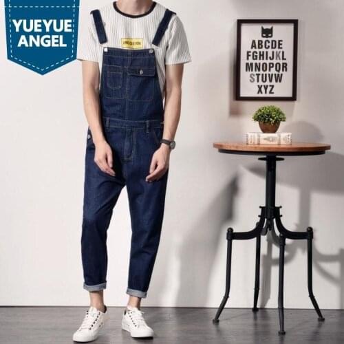 New Fashion High Quality Camouflage Jeans Denim Overalls Men Casual Wash Skinny Pocket Overalls Jeans Male Jumpsuit Pants