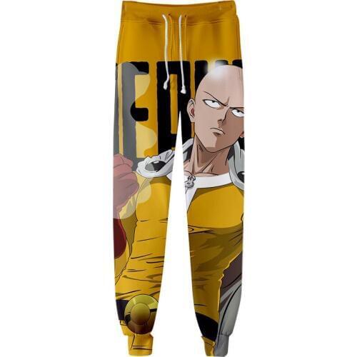 Anime One Punch Man 3D Print Joggers Pants Men Women Funny Cartoon Sweatpants Sports Fitness Loose Hip Hop Trousers Cosplay