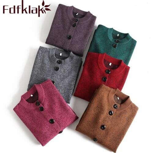 Женские трикотажные кардиганы Fdfklak China At AliExpress