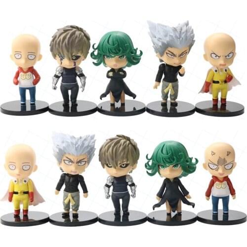 5pcs Anim One Punch Man Figure Saitama PVC Actione Figure Collection Toy 9-11CM Saitama Figure Genos Great Gifts For Children