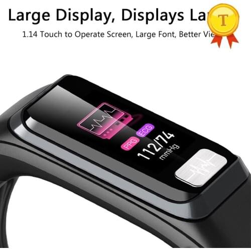 Hd screen bluetooth earphone healthy sports smart band watch fitness tracker smart watch men women waterproof ECG smart bracelet