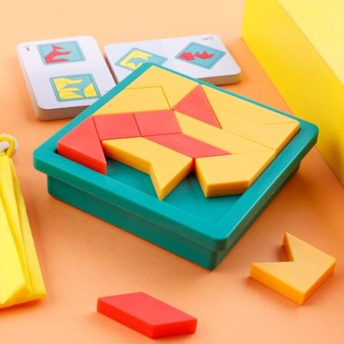 Innovative Tangram Childrens Educational Toys IQ Thinking Toys Early Education Building Blocks Intelligence Development Gift