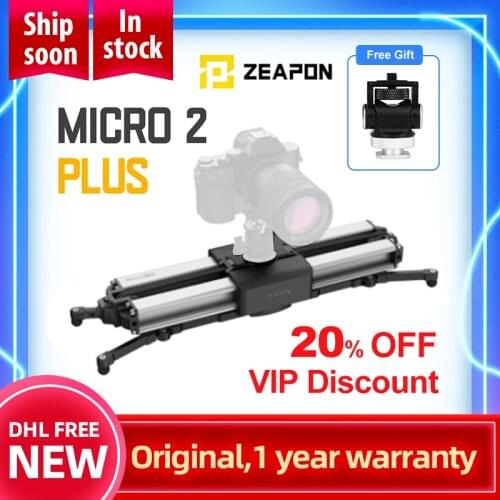 Zeapon Micro 2 Plus Camera Slider Travel Distance 56cm/22in 4.5KG All-Direction Capacity 30s Magnetic Quick Release Secure Lock